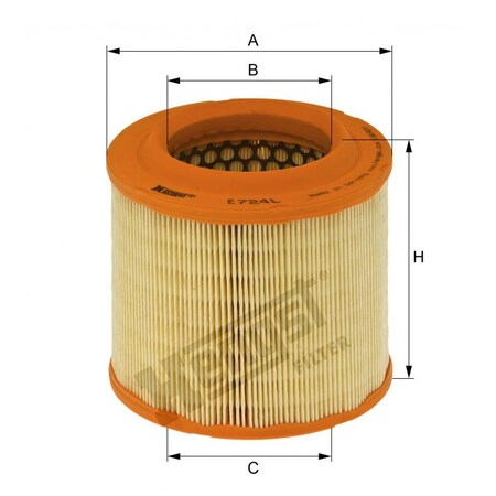 Hengst Air Filter, E724L E724L